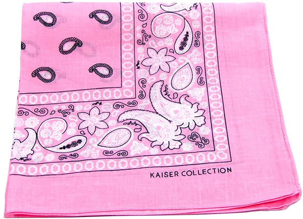 Bandana (Paisley) (Light Pink)Cotton